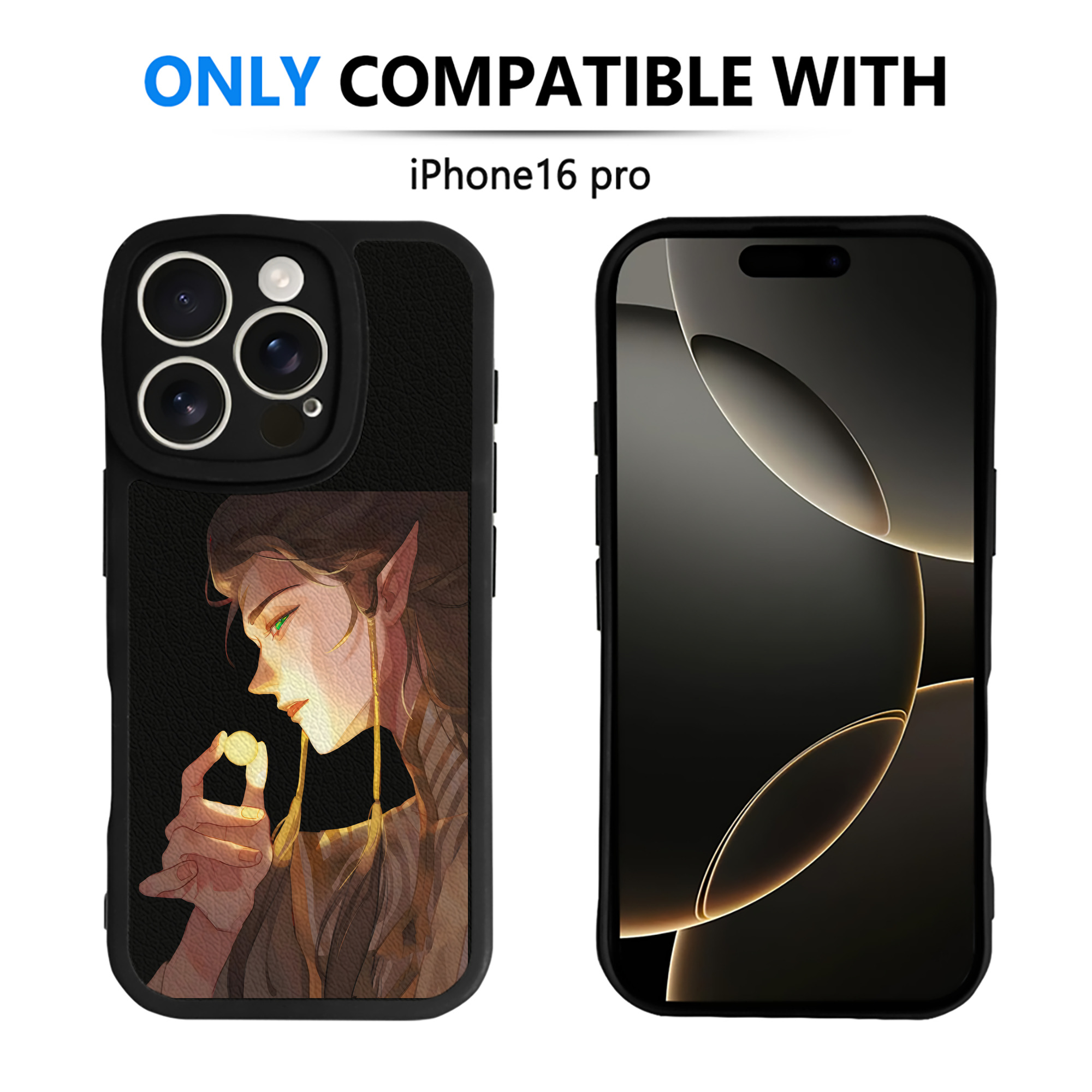 （画像用） Ne Zha 2 ナタ 魔童の大暴れ 【iPhone 16シリーズ対応】シリコンスマホケース（レザー調） 材質：シリコン